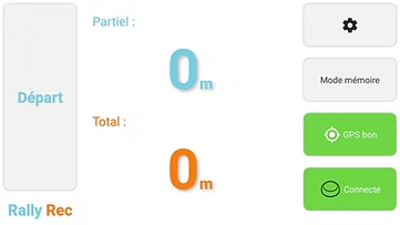 Android — bouton connecté, départ